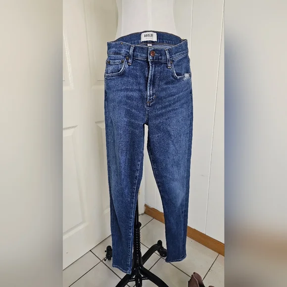 Agolde Jeans Women Size 25 Blue Sophie Style Slim Leg Mid Wash Denim - Picture 4 of 14